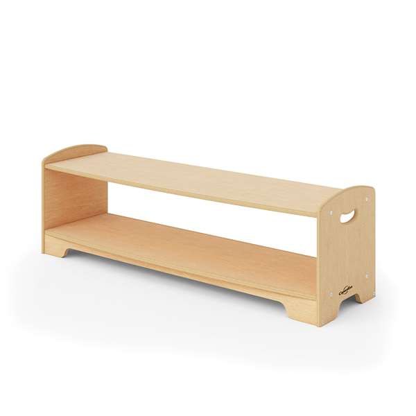 1-Level Open Back Shelf without optional storage 