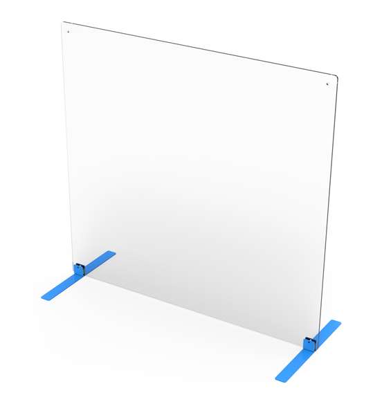 Clear Dry-Erase Floor Divider