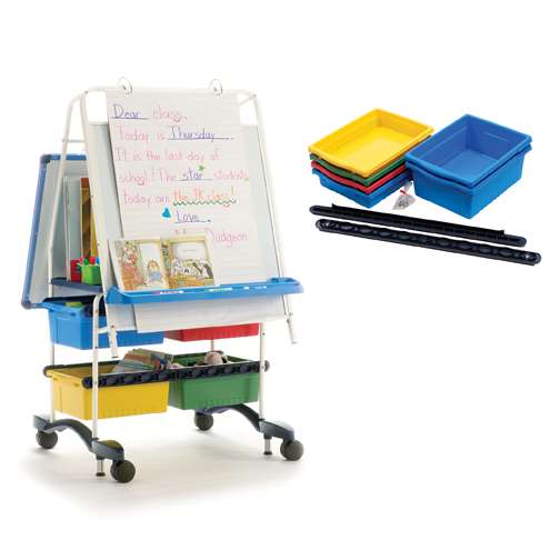 Copernicus RC2IN1 2-in-1 Royal Teaching Easel with Portable Whiteboard Multi Color