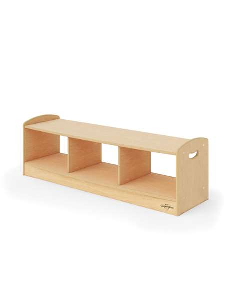 1-Level Open Back Staggered Shelf without optional storage 