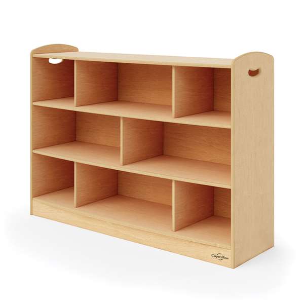 3-Level Staggered Shelf without optional storage 