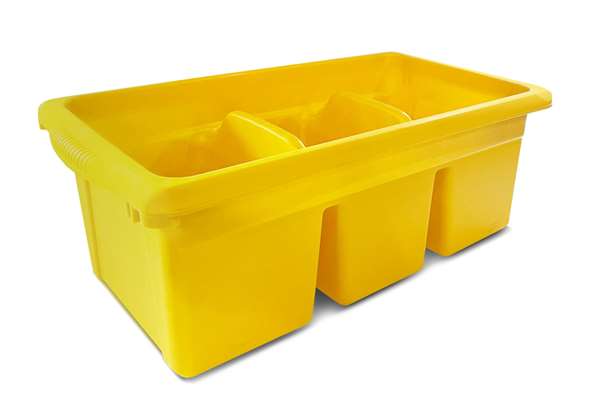 Small Divided Tub available in Yellow only