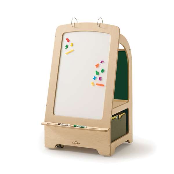 Seoras Birch Early Learning Center with Moss Softouch Storage Bins