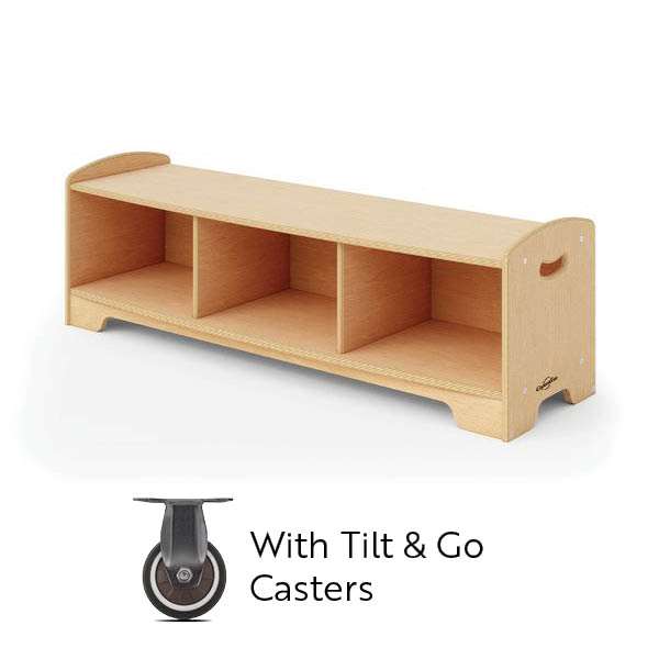 1 Level Shelving with Standard Feet with Casters