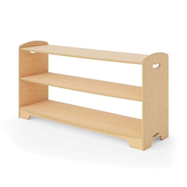 2-Level Open Back Shelf without optional storage