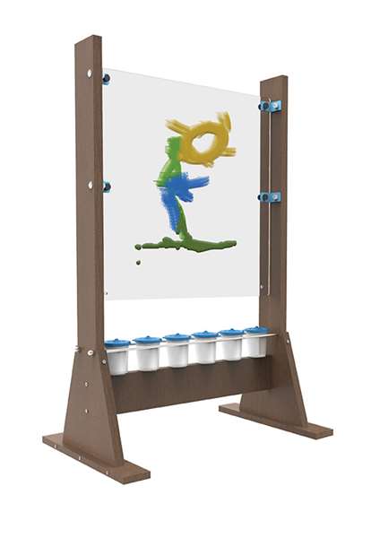 Durable frame made with 100% recycled plastic lumber that can withstand the elements
