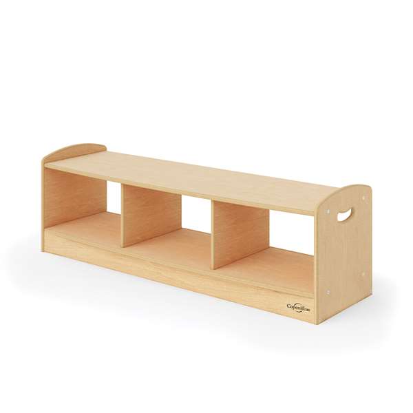 1-Level Open Back Staggered Shelf without optional storage 