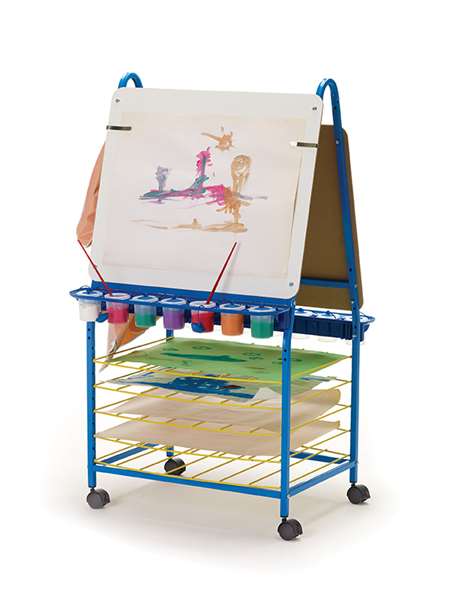 Copernicus Children's Furniture - Copernicus Double-Sided Bamboo Teaching  Easel with Recycled Tubs