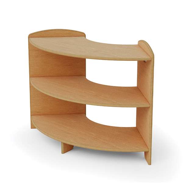 Seoras 2-Level 90 Degree Curved Corner Shelf