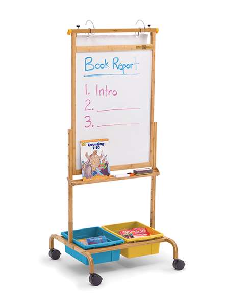 Chart Stand with Vibrant tubs in highest position (adjustable upon assembly) (CS701-VM)