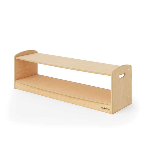 1-Level Open Back Shelf without optional storage 