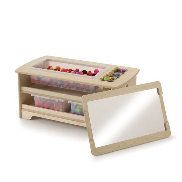 Seoras Sensory Table - Toddler with mirror tray astowed