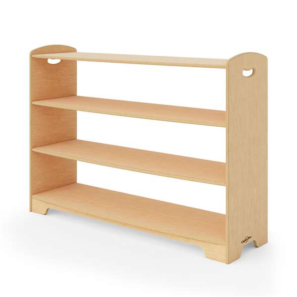 3-Level Open Back Shelf without optional storage 