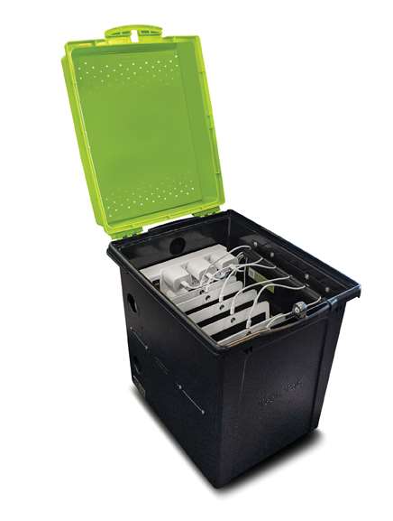 Tech Tub Premium for Large Adapters - holds 6 devices