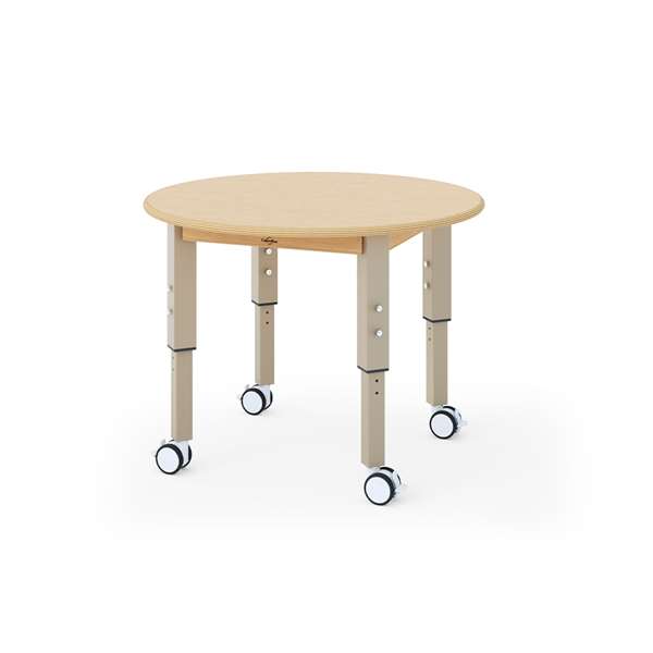 Seoras 30in Round Birch Adjustable Activity Table