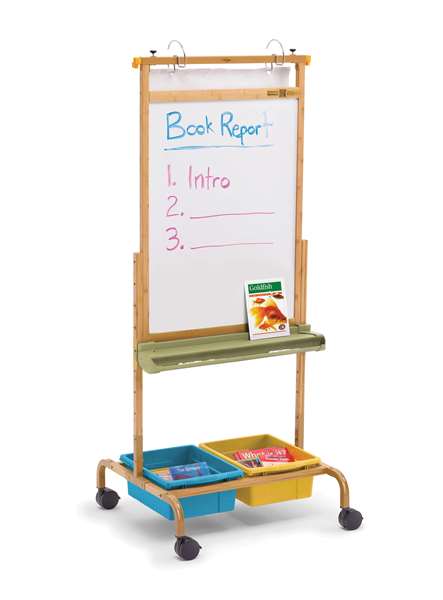 Chart Stand with Vibrant tubs in highest position (adjustable upon assembly) (CS701-VM)
