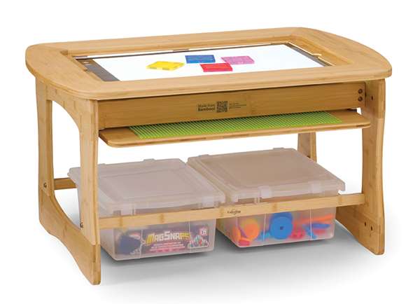 Sensory Light Table with Clear Tubs