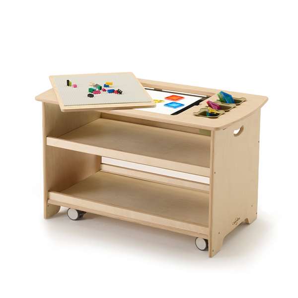 Seoras Birch Sensory Light Table Premium Model - Preschool (with Casters)