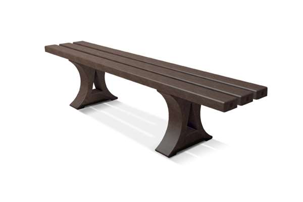 Comfortable to sit on because it doesn’t heat up like metal or splinter like wood