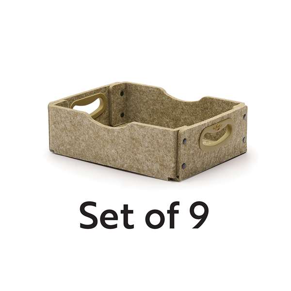 Moss Stubby Softtouch Bin - Set of 9