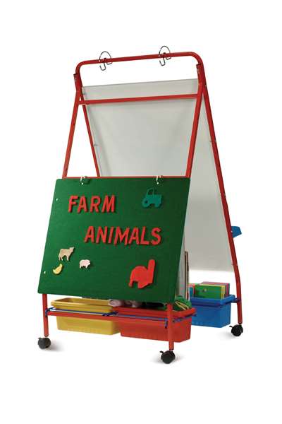 Primary Teaching Easel with rear removable felt board