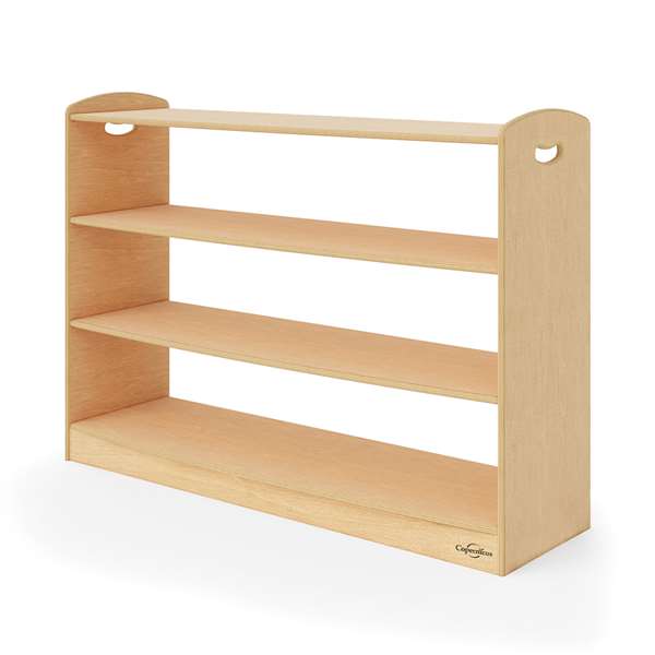 3-Level Open Back Shelf without optional storage 