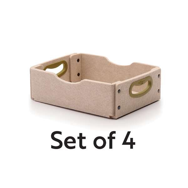 Sand Stubby Softouch Storage Bin Kit- Set of 4