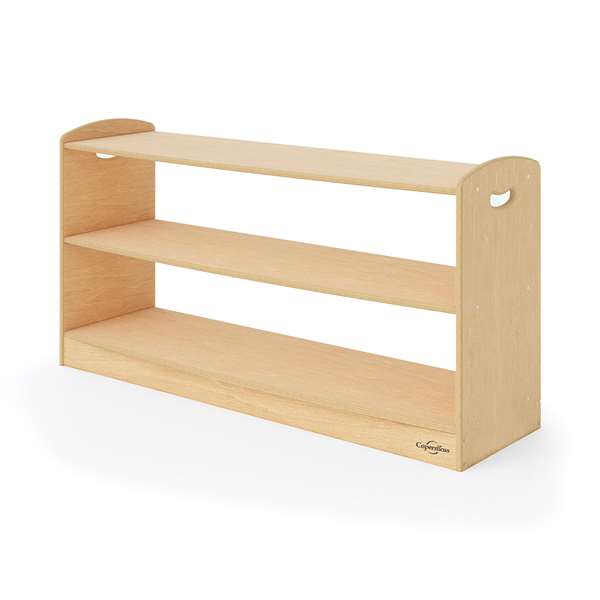 Seoras 2-Level Open Back Shelf Solid Kick Plate