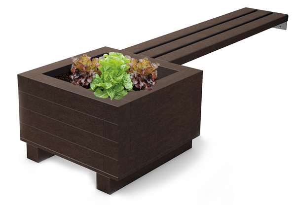 Outdoor Planter Bench Add-on