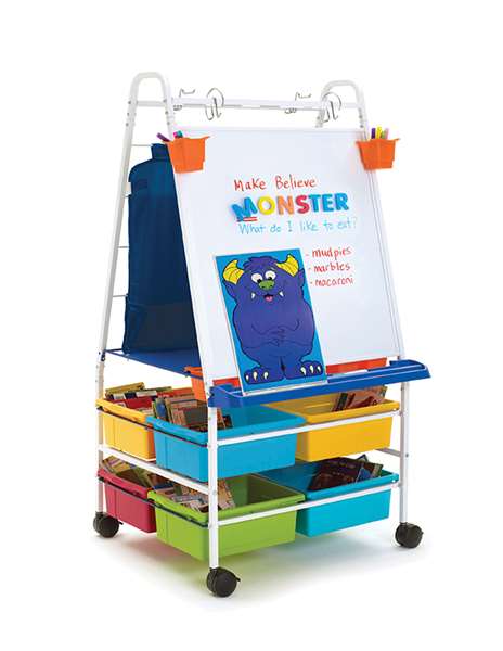 Copernicus RC2IN1 2-in-1 Royal Teaching Easel with Portable Whiteboard Multi Color