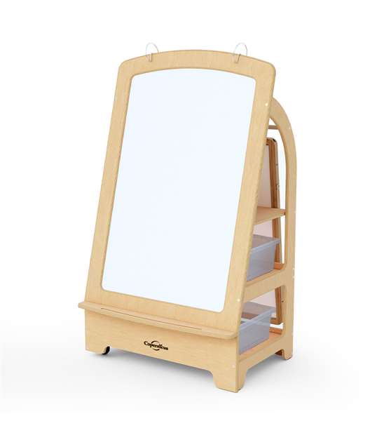 Seoras Birch Teaching Easel with Clear Tubs Front