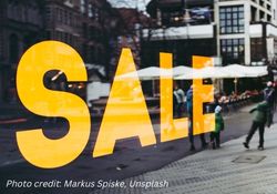 Photo credit: Markus Spiske, Unsplash SALE