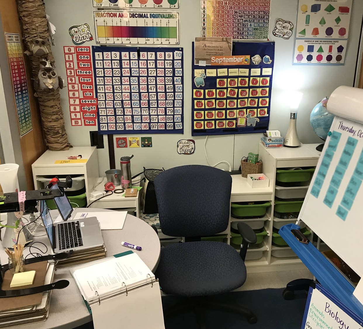 teacher's online teaching set up