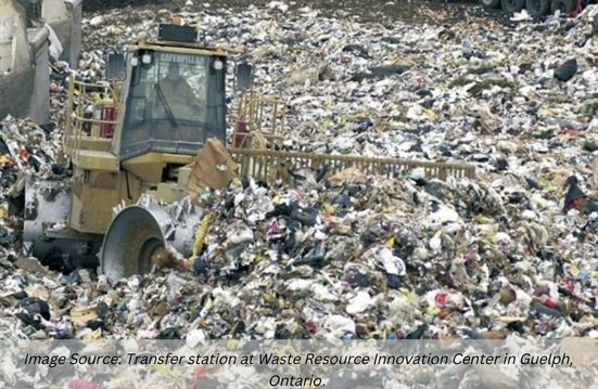 Image: Transfer station at Waste Resource Innovation Center in Guelph, Ontario. 