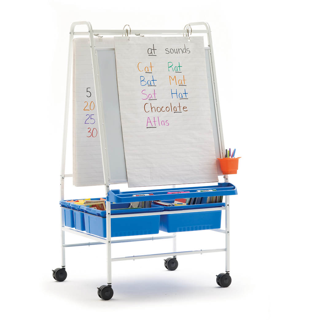 Mega Basic Teaching Easel w/ 4 Vibrant Totes - RWC-MB-V