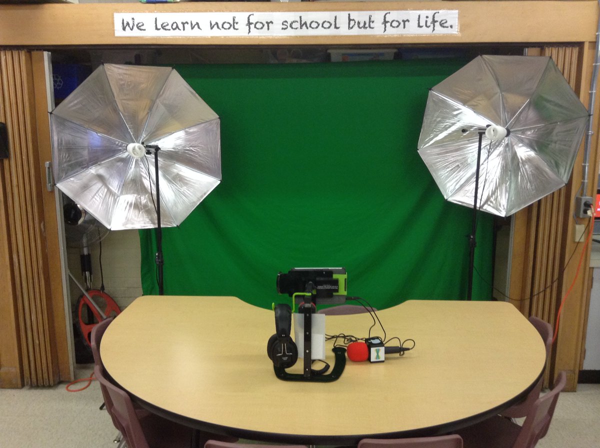 Dewey the Document Camera Stand Green Screen